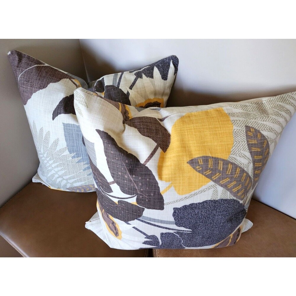 P/Kaufmann COSTA RICA DRIFTWOOD‎ PAIR 22x22 Zippered Throw Pillow Cover NEW